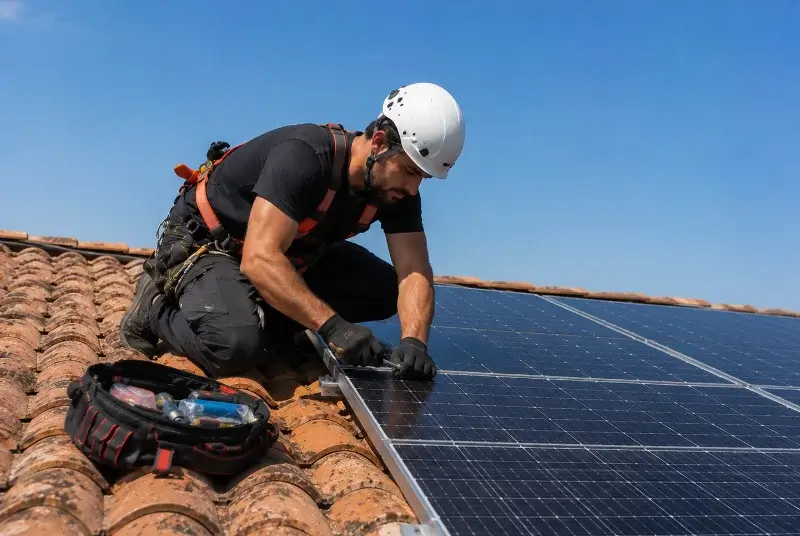 Maintenance et monitoring de panneaux solaires à Ispoure